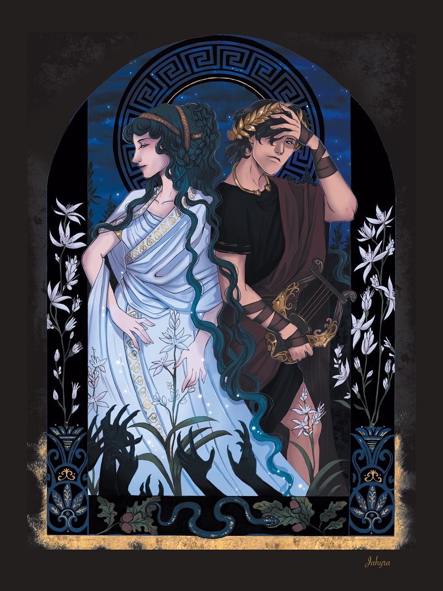 Tableau-Orphee-et-Eurydice-Editions-le-Heron-d-Argent.jpg ~ Orphée & Eurydice ~ – Image 1